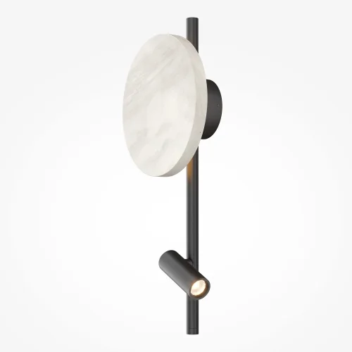 Бра LED MOD450WL-L9W3K Solution Maytoni чёрный на 1 лампу, основание белое чёрное в стиле современный хай-тек для чтения отражённый свет фото 4