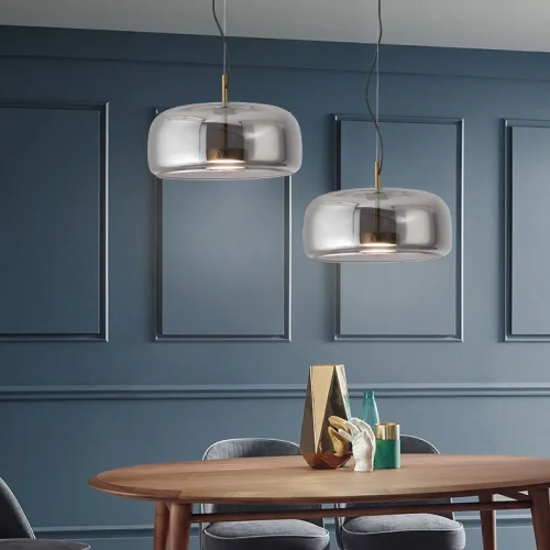 Светильник подвесной DAUPHIN A Grey 151867-26 ImperiumLoft серый на 1 лампу, основание золотое в стиле лофт современный фото 8 Светильник подвесной DAUPHIN A Grey 151867-26 ImperiumLoft серый на 1 лампу, основание золотое в стиле лофт современный фото 8