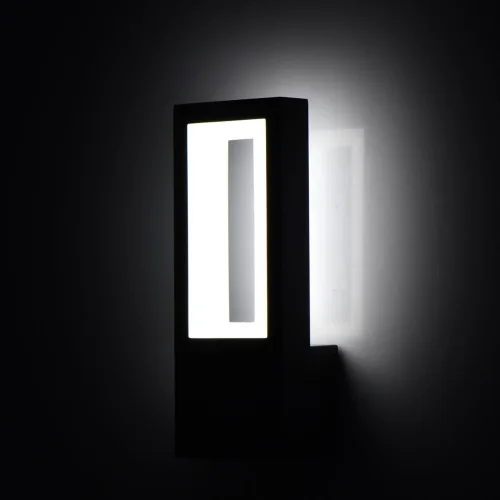Настенный светильник уличный LED Меркурий 807023101 DeMarkt уличный IP44 серый на 1 лампу, плафон серый в стиле современный LED фото 6