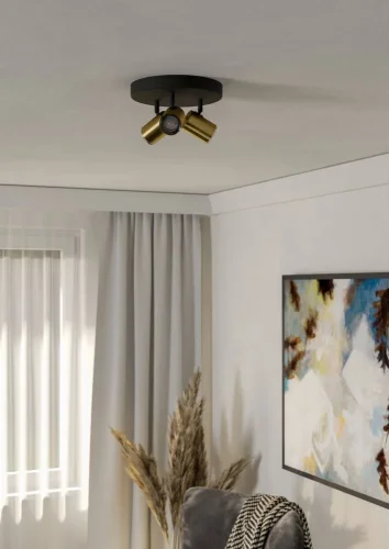 Спот с 3 лампами Consuma 300586 Eglo латунь GU10 в стиле современный фото 3 Спот с 3 лампами Consuma 300586 Eglo латунь GU10 в стиле современный фото 3