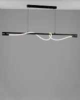 Светильник подвесной LED True V10678-PL Moderli белый 1 лампа, основание чёрное в стиле минимализм модерн хай-тек 