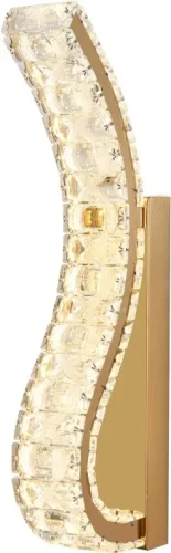 Бра LED с пультом Spayd 4021/03/01W Stilfort прозрачный на 1 лампу, основание золотое в стиле современный с пультом