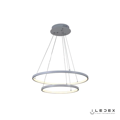 Светильник подвесной LED с пультом Axis D098-2 (600x400) WH iLedex белый 1 лампа, основание белое в стиле современный хай-тек с пультом кольца фото 3