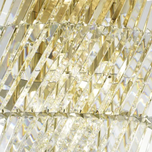Люстра потолочная Ritz SL6138.313.12 ST-Luce прозрачная на 12 ламп, основание латунь в стиле современный фото 3