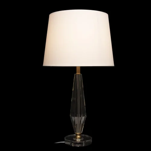 Настольная лампа Сrystal 10274 LOFT IT белая 1 лампа, основание прозрачное хрусталь в стиле классический  фото 2
