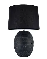 Настольная лампа Simona E 4.1 B Arti Lampadari чёрная 1 лампа, основание чёрное керамика в стиле классический 