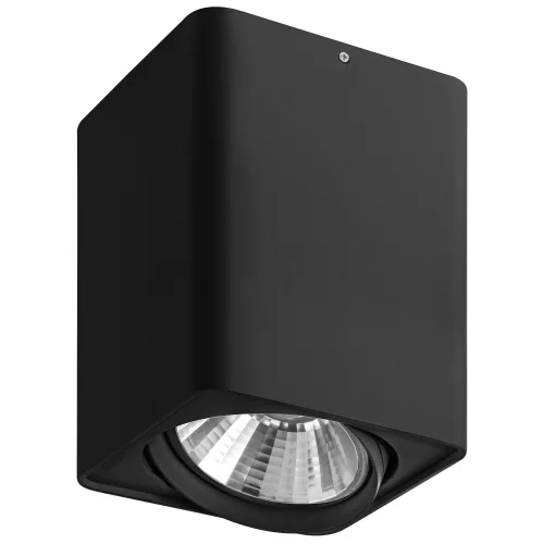 Светильник накладной Monocco 212637 Lightstar чёрный 1 лампа, основание чёрное в стиле хай-тек квадратный