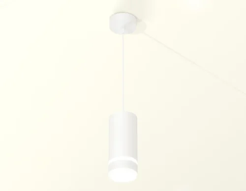 Светильник подвесной XP8161026 Ambrella light белый 1 лампа, основание белое в стиле хай-тек  фото 4