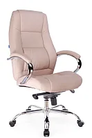Кресло руководителя Kron M Кожаное Бежевый EP-kron m beige leather Everprof, бежевый/кожа, ножки//, размеры - 1190*1250***650*