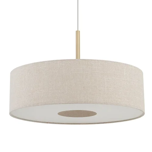 Светильник подвесной Santana L 11653-NW Nowodvorski бежевый на 1 лампу, основание золотое в стиле лофт фото 3