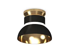 Светильник накладной XS8102061 Ambrella light золотой чёрный 1 лампа, основание чёрное в стиле современный хай-тек круглый