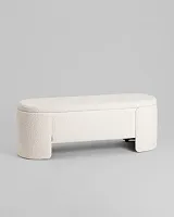 Банкетка Taks с местом для хранения букле белый УТ000040302 Stool Group на 1 , основание в стиле современный 