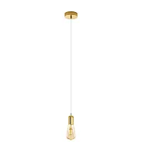 Светильник подвесной лофт ADRI 2 96924 Eglo без плафона 1 лампа, основание золотое в стиле лофт 