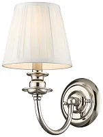 Бра Kirsten WE369.01.101 Wertmark бежевый белый 1 лампа, основание никель в стиле классический 