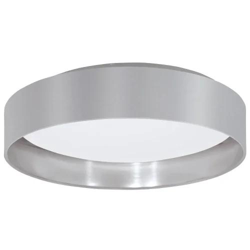 Светильник потолочный LED Maserlo 2 99543 Eglo серый серебряный 1 лампа, основание серое в стиле современный 