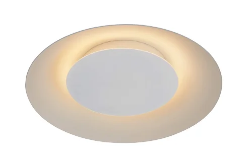 Светильник потолочный LED FOSKAL 79177/12/31 Lucide белый на 1 лампу, основание белое в стиле современный 