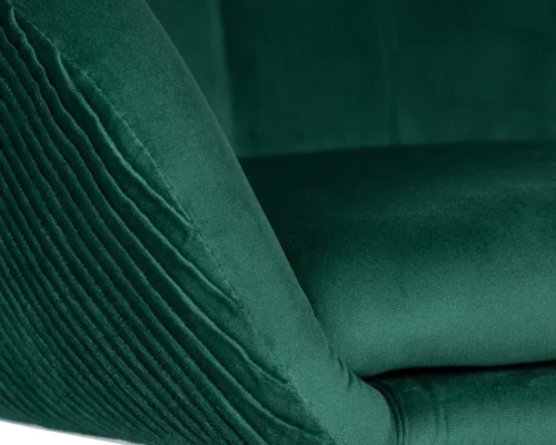 Кресло дизайнерское  8600_BlackBase-LM EDISON BLACK, цвет сиденья зеленый велюр (1922-9), цвет основания черный Dobrin, зелёный/велюр, ножки/металл/чёрный, размеры - 750*900***600*570 фото 7