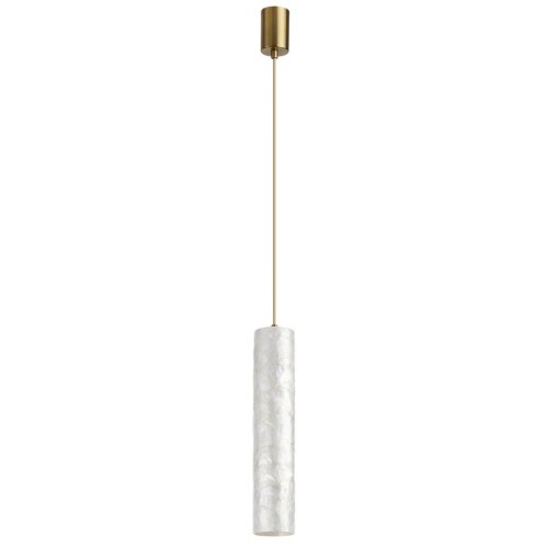 Светильник подвесной ЛЕД Seashell 7199/8L Odeon Light белый на 1 лампу, основание бронзовое в стиле хай-тек Светильник подвесной ЛЕД Seashell 7199/8L Odeon Light белый на 1 лампу, основание бронзовое в стиле хай-тек