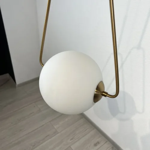 Светильник подвесной Lavaliere 101725-26 ImperiumLoft белый 1 лампа, основание золотое в стиле современный  фото 11