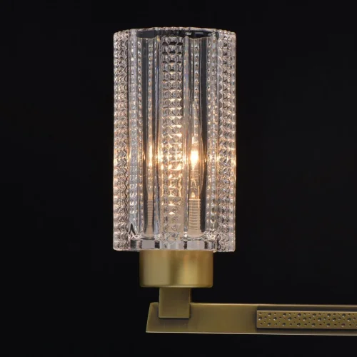 Люстра подвесная Альгеро 285011605 MW-Light прозрачная на 5 ламп, основание латунь в стиле классический  фото 5