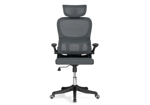 Компьютерное кресло Sprut dark gray 15622 Woodville, серый/сетка, ножки/пластик/чёрный, размеры - *1270***640*670 фото 3