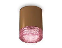 Светильник накладной Techno spot XS6304021 Ambrella light коричневый 1 лампа, основание коричневое в стиле современный круглый