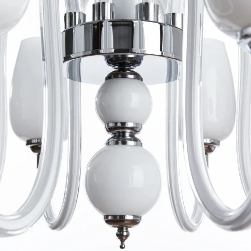 Люстра подвесная Lavinia A1404LM-8WH Arte Lamp белая на 8 ламп, основание белое в стиле модерн  фото 4