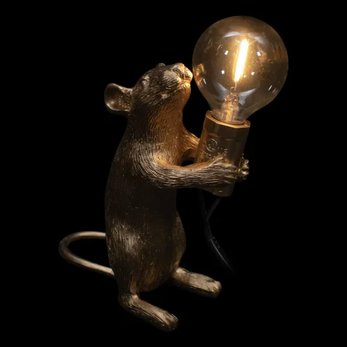 Настольная лампа Mouse 10313 Gold LOFT IT без плафона 1 лампа, основание золотое смола в стиле современный  фото 7