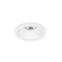 Светильник точечный Act Mini A3536PL-1WH Arte Lamp белый на 1 лампу, основание белое в стиле современный круглый
