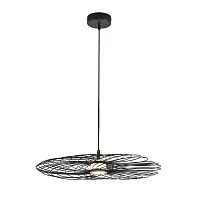 Светильник подвесной LED Camomile 8379/10L Lumion чёрный на 1 лампу, основание чёрное в стиле лофт 