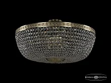 Люстра потолочная хрустальная 19111/80IV G Bohemia Ivele Crystal прозрачная на 16 ламп, основание золотое в стиле классический sp