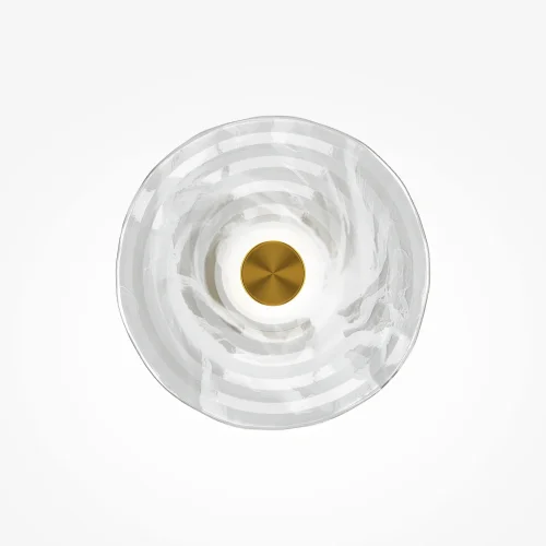 Бра LED Sparkle MOD343WL-L5BS3K1 Maytoni прозрачный на 1 лампу, основание латунь в стиле современный хай-тек фото 5