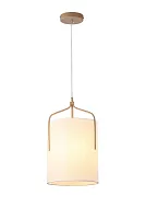 Светильник подвесной Inari V11856-1P Moderli бежевый на 1 лампу, основание матовое золото в стиле арт-деко современный 