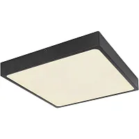 Светильник потолочный LED Echo 12369-30 Globo белый чёрный 1 лампа, основание чёрное в стиле современный квадраты