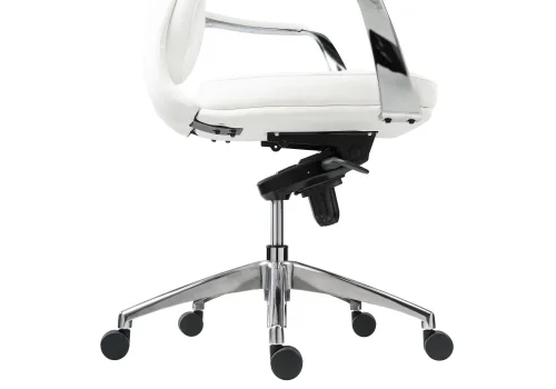 Компьютерное кресло Isida white / satin chrome 15427 Woodville, белый/экокожа, ножки/металл/хром, размеры - ****650* фото 7
