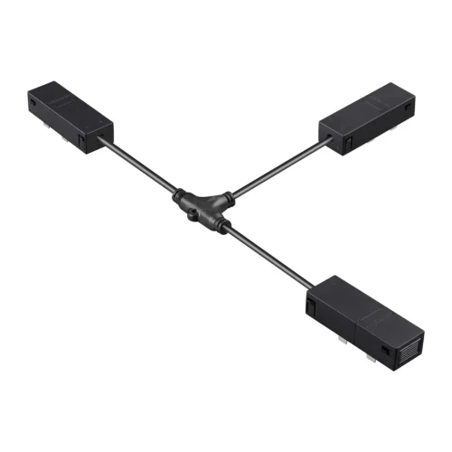 Гибкий токопроводящий соединитель "T" Vector 135314 Novotech чёрный в стиле хай-тек современный для светильников серии Vector vector 220в