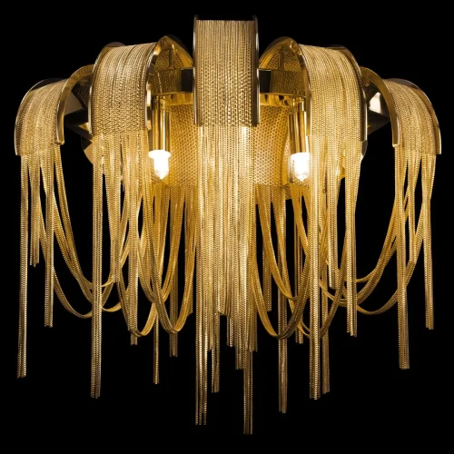 Бра Volver 10404W/C GD LOFT IT золотой на 2 лампы, основание золотое в стиле арт-деко цепочки фото 2