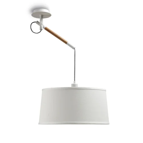 Светильник подвесной NORDICA E27 4928 Mantra белый 1 лампа, основание белое в стиле современный минимализм  фото 2