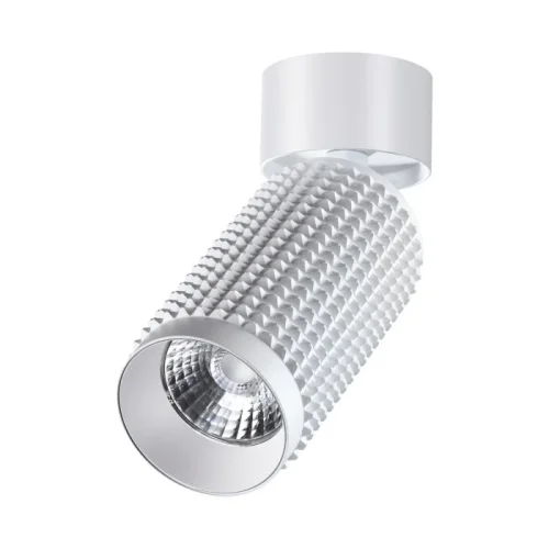 Светильник накладной Mais Led 358508 Novotech белый 1 лампа, основание белое в стиле хай-тек современный круглый