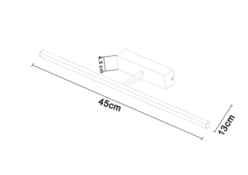 Подсветка для картин Picture Lights Led A5308AP-1CC Arte Lamp хром в стиле хай-тек современный фото 2