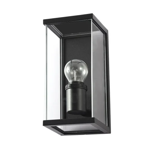 Настенный светильник уличный Pot A1632AL-1BK Arte Lamp уличный IP54 чёрный на 1 лампу, плафон чёрный в стиле современный E27