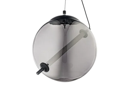Светильник подвесной Canzo L 1.P8 CL Arti Lampadari серый чёрный 1 лампа, основание чёрное в стиле современный лофт  фото 4