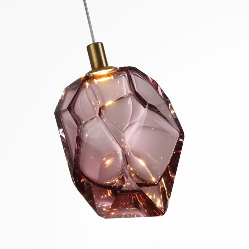 Светильник подвесной LED Gemme 7113/4LB Odeon Light бордовый на 1 лампу, основание бронзовое в стиле современный классический выдувное фото 5 Светильник подвесной LED Gemme 7113/4LB Odeon Light бордовый на 1 лампу, основание бронзовое в стиле современный классический выдувное фото 5