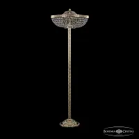 Торшер 19283T6/45IV-138 G Bohemia Ivele Crystal sp прозрачный 4 лампы, основание золотое в стиле классика
