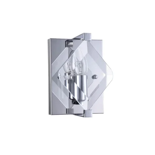 Бра Vittoria 441 VL3053W01 Vele Luce прозрачный на 1 лампу, основание хром в стиле арт-деко фото 2