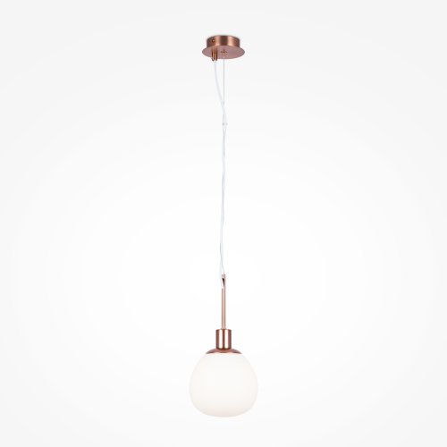 Светильник подвесной Erich MOD221-PL-01-G Maytoni белый на 1 лампу, основание золотое в стиле современный шар фото 8