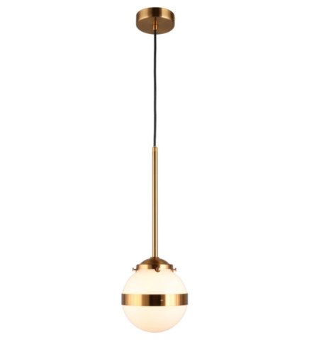 Светильник подвесной Lulu APL.820.06.01 Aployt белый 1 лампа, основание бронзовое в стиле современный 