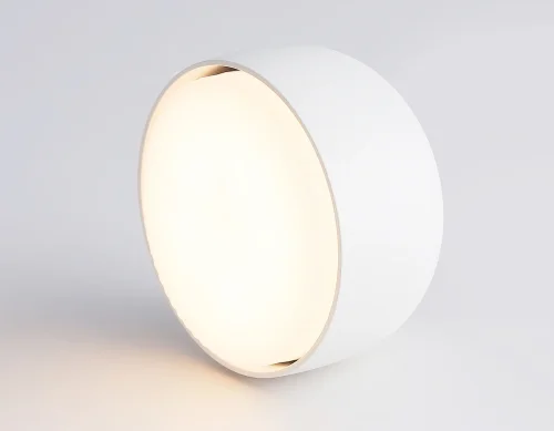 Светильник накладной TN71001 Ambrella light белый 1 лампа, основание белое в стиле хай-тек современный круглый фото 5