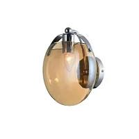 Бра Dialma VL5183W11 Vele Luce янтарный на 1 лампу, основание хром в стиле современный 