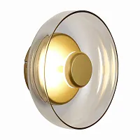 Бра LED Lazio SL6002.201.01 ST-Luce янтарный 1 лампа, основание золотое в стиле современный 
